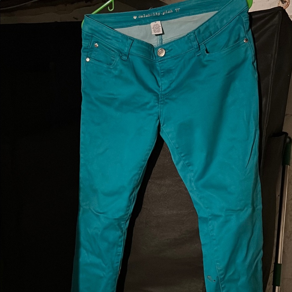 Teal Skinny Jeans